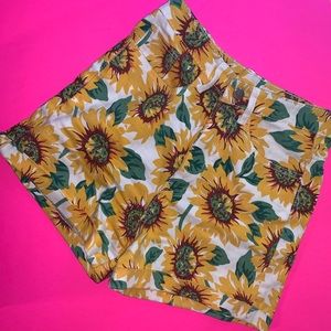 Urban outfitters sunflower high waist shorts